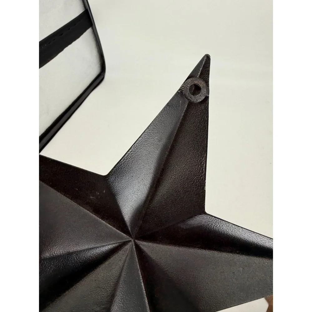 Rustic Metal Star Wall Sconce‎ Candle Holder Set Primitive Farmhouse Decor